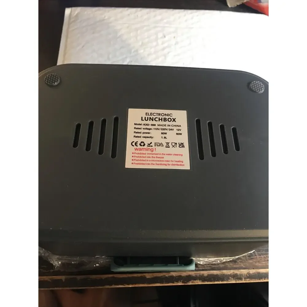 Electric lunch box 80W AC 115VAC or DC 12V